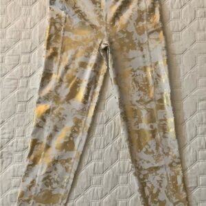 Lilly Pulitzer Gold and White Leggings